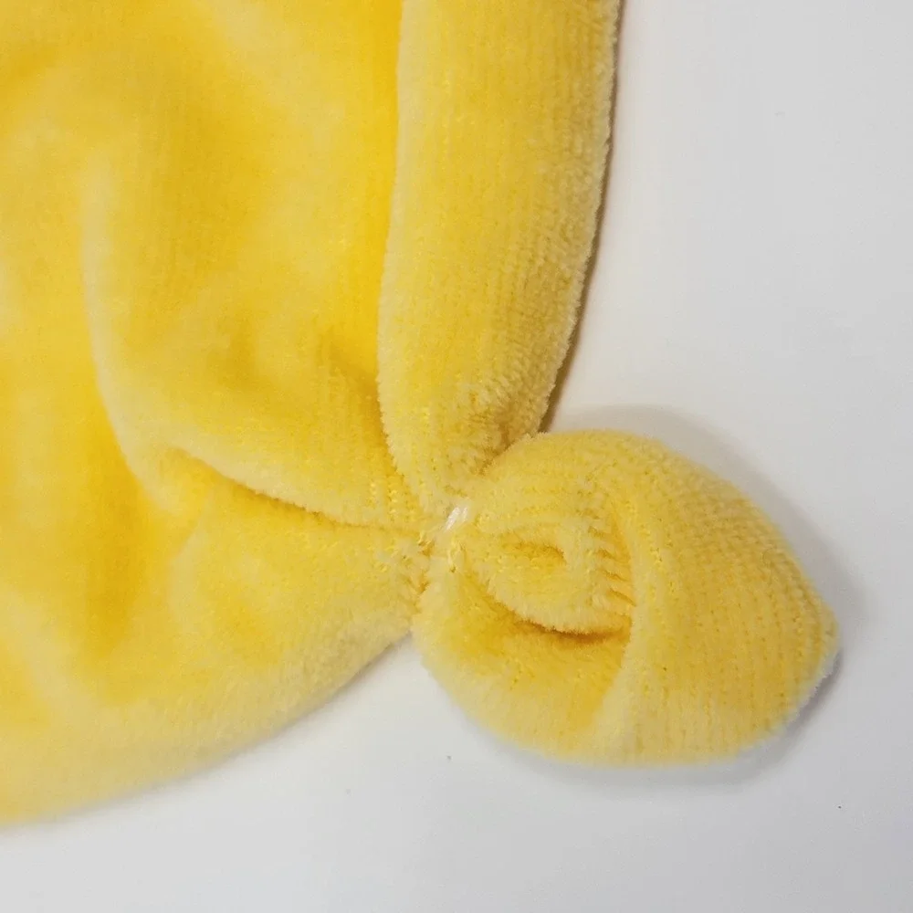 NWT Burt's Bees Baby Yellow Hold Me Bee Lovey Organic Cotton Security Blanket
